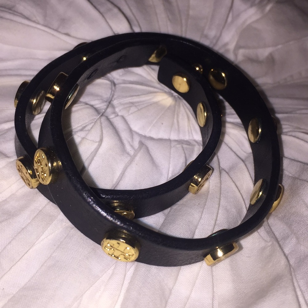 Tory burch gold and black bracelet